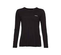 Superdry Damen Essential Langarmoberteil aus der Orange Label Kollektion Schwarz 34