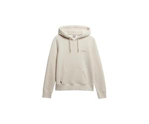 Superdry Damen Essential Logo Kapuzenpullover Hellbeige Meliert 40