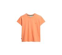 Superdry Damen Essential Logo T-Shirt in schmaler Passform Fusion Korallrot 44