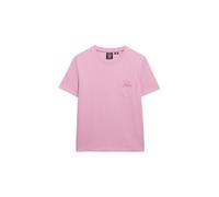 Superdry Damen Essential Logo T-Shirt mit stückgefärbter Tasche Fliederfarbener Chiffon 40