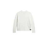 Superdry Damen Essential Pullover mit Stehkragen Ecru 44