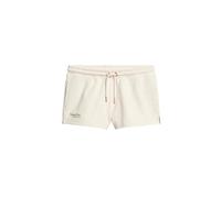 Superdry Damen Essential Shorts mit Logo Hellbeige Meliert 40