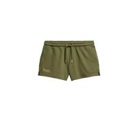 Superdry Damen Essential Shorts mit Logo Olivgrün Kaki 38