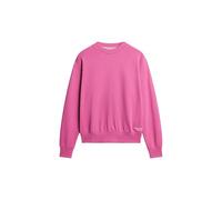 Superdry Damen Essential Sweatshirt mit Logo Leuchtend Pink 42