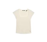 Superdry Damen Essential T-Shirt mit quadratischem Ausschnitt Wollweiß 40