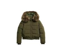 Superdry Damen Everest Bomberjacke mit Kapuze Army Kaki 40