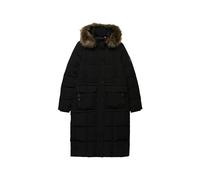 Superdry Daunenjacken EVEREST LONGLINE PUFFER COAT in Schwarz DE 34