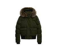 Superdry Damen Everest Microfibre Ella Bomberjacke Surplus Goods Olivgrün 42