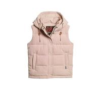 Superdry Damen Everest Steppweste mit Kapuze Helles Pink 34