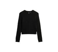 Superdry Fitted Cable Pullover M Black