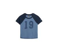 Superdry Damen Figurbetontes Athletic Essentials T-Shirt mit Raglanärmeln Kräftiges Marineblau/Wedgewood Blau 42