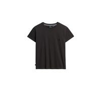 Superdry Damen Figurbetontes Essential Logo T-Shirt Bison Schwarz 38