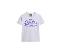 Superdry Damen Figurbetontes T-Shirt in Neonfarben mit Vintage-Logo Zartes Lila 38