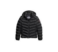 Steppjacke SUPERDRY "HOODED FUJI PADDED JACKET" Gr. M, schwarz (black) Damen Jacken Steppjacken (90244364-M)