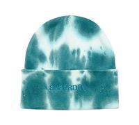 Superdry Damen Gefärbte Beaniemütze Ecru/Blaugrün 1SIZE