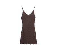 Superdry Damen Gehäkeltes Minikleid mit Trägern Dunkles Eichenbraun 36