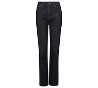 Superdry Damen Gerade Jeans aus Bio-Baumwolle mit hohem Bund Walcott Schwarz Steingrau 30/32