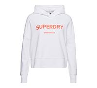 Superdry Damen Gerader Core Sport Kurzhoodie Optik 38