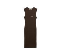 Superdry Rib Bodycon Kurzes ärmelloses Kleid XS Dark Brown