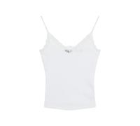 Superdry Damen Geripptes Essential Trägertop mit Spitze aus Bio-Baumwolle Optik XS/S