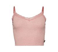 Superdry Vintage Rib Lace Trim Cami Top Rosa S-M Frau (Herstellerartikelnummer: W6011772A-6UY-S/M)