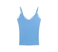 Superdry Vintage Rib Spitze Trim Cami Top T8 Weste Pullover, Damen-Oberbekleidung, Small-Medium