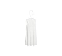 Superdry Damen Gesmoktes Midi-Strandkleid Wollweiß 40