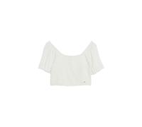 Superdry Damen Gesmoktes Oberteil aus Webstoff Wollweiß 38