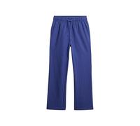 Superdry Damen Gestreifte Hose aus Bio-Baumwolle mit Elastikbund Pimlico Marineblau Gestreift 38