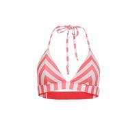 Superdry Damen Gestreiftes Triangel-Bikinioberteil Rosa Gestreift 34