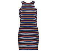 Superdry Damen Gestreiftes Vintage Racer-Kleid Dunkles Schokoladenbraun Gestreift 34