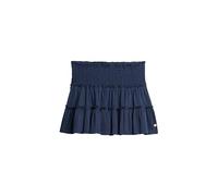 Superdry Damen Gestufter Jersey-Minirock Kräftiges Marineblau 44
