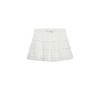 Superdry Damen Gestufter Mini-Rock aus Musselin Wollweiß 40