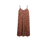 Superdry Damen Gestuftes Midikleid mit halblanger Knopfleiste Boho Paisley Braun 44