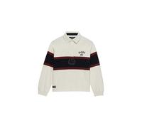 Superdry Damen Heritage Stripe Rugby-Shirt Wollweiß 40