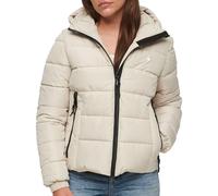 Superdry Damen Hooded Spirit Sports Puffer Jacke, Pelikan, 34