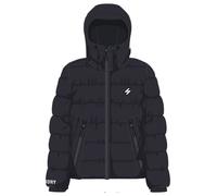 Superdry Damen Hooded Spirit Sports Puffer Jacke XL Deep Navy