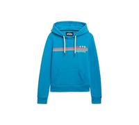 Superdry Damen Hoodie mit Regenbogenstreifen Azurblau 36