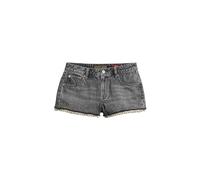 Superdry Damen Hot Jeansshorts Wüste Vintage Silber 36