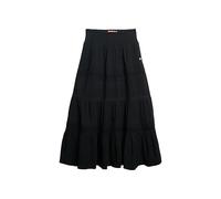 Superdry Damen Ibiza Maxirock aus Spitze Schwarz 36