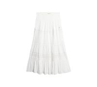Superdry Damen Ibiza Maxirock Wollweiß 38
