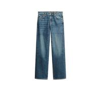 Superdry Damen Jeans aus Bio-Baumwolle mit mittlerer Leibhöhe Fulton Vintage Blau 28/32