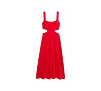 Superdry Damen Jersey-Midikleid mit Aussparung Tango Rot 42