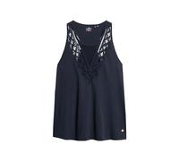 Superdry Lace ärmelloses T-shirt XS Eclipse Navy