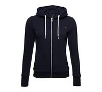 Superdry Damen Kapuzenjacke aus der Orange Label Kollektion Finster Marineblau 36