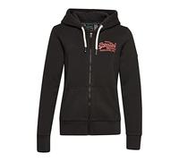 Superdry Damen Kapuzenjacke in Neonfarben mit Vintage Logo Karbongrau 36