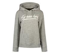 Superdry Damen Kapuzenpullover Downtown, Lässiger Schnitt, Athletic Grey Marl, 38, Athletic Grey Marl, 38
