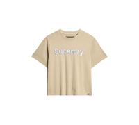 Superdry Emb Core Logo Boxy Loose Kurzarm-t-shirt XL Feather Grey