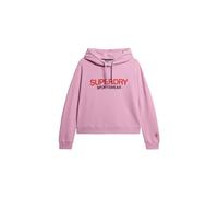 Superdry Damen Kastiges Sportswear Hoodie mit Logo Hyper Lavendel 36