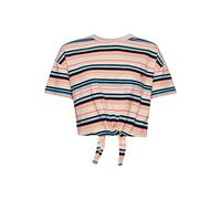 Superdry Damen Kastiges Vintage T-Shirt aus Bio-Baumwolle Haferfarben Gestreift 36